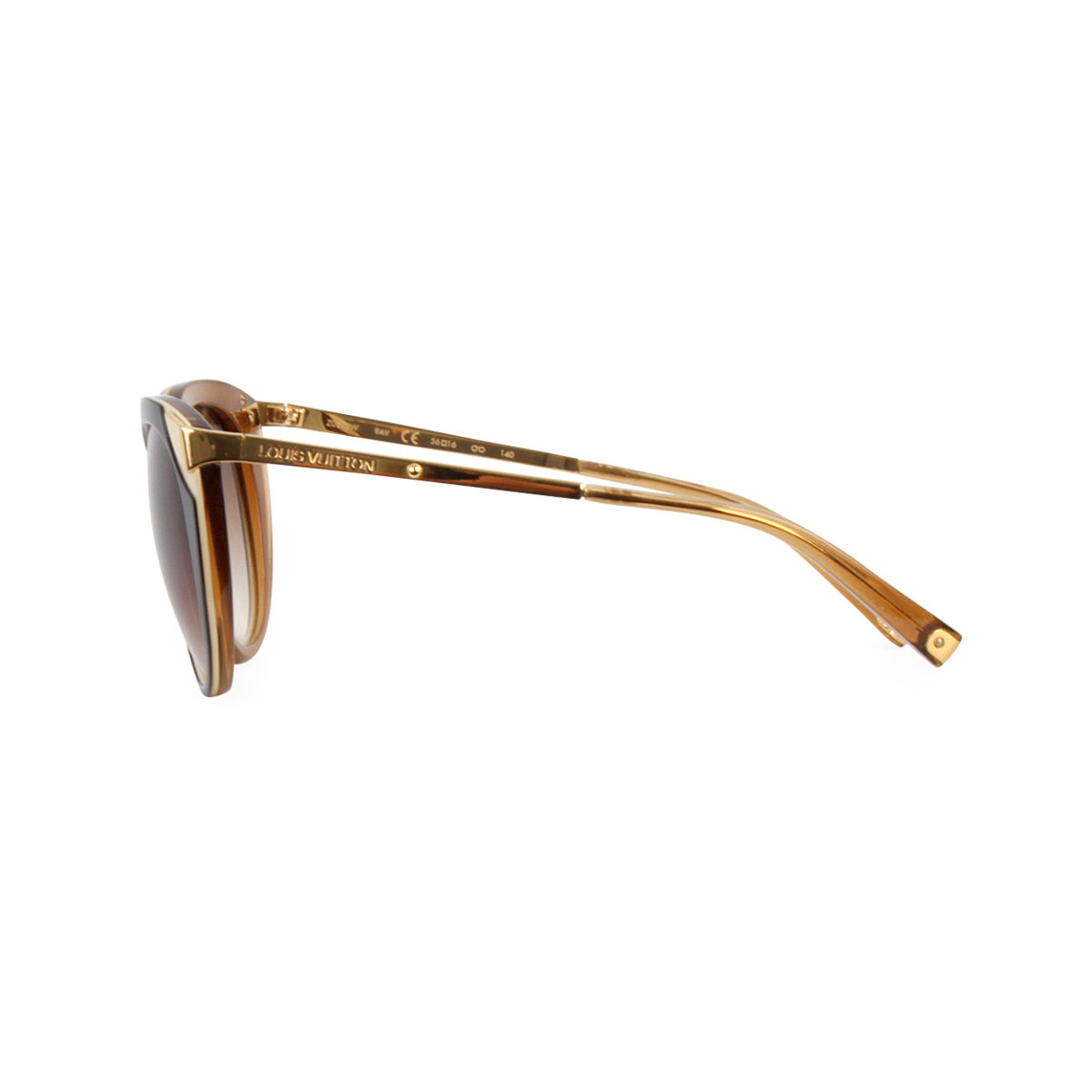 LOUIS VUITTON Cat Eye Sunglasses Z0620W Brown | Luxity