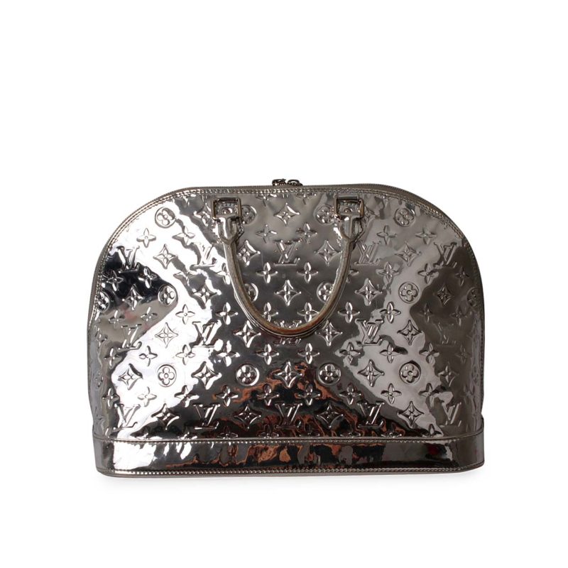 LOUIS VUITTON Monogram Miroir Alma GM Silver