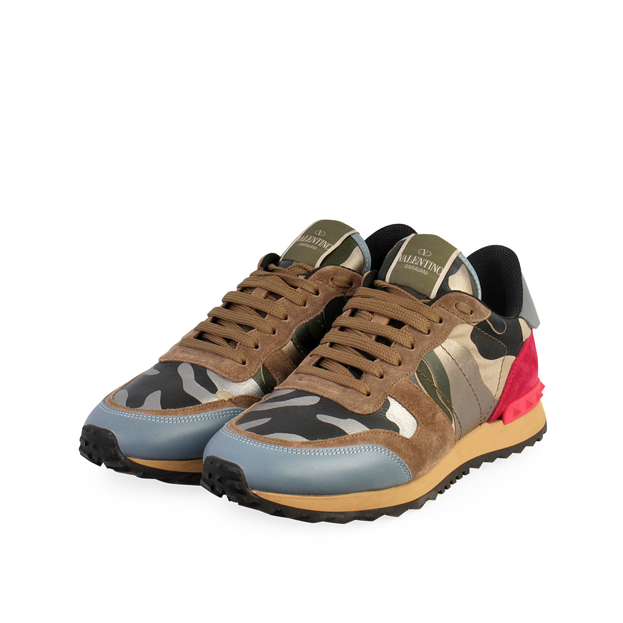 VALENTINO GARAVANI Camouflage Sneakers - S: 40 (6.5) | Luxity