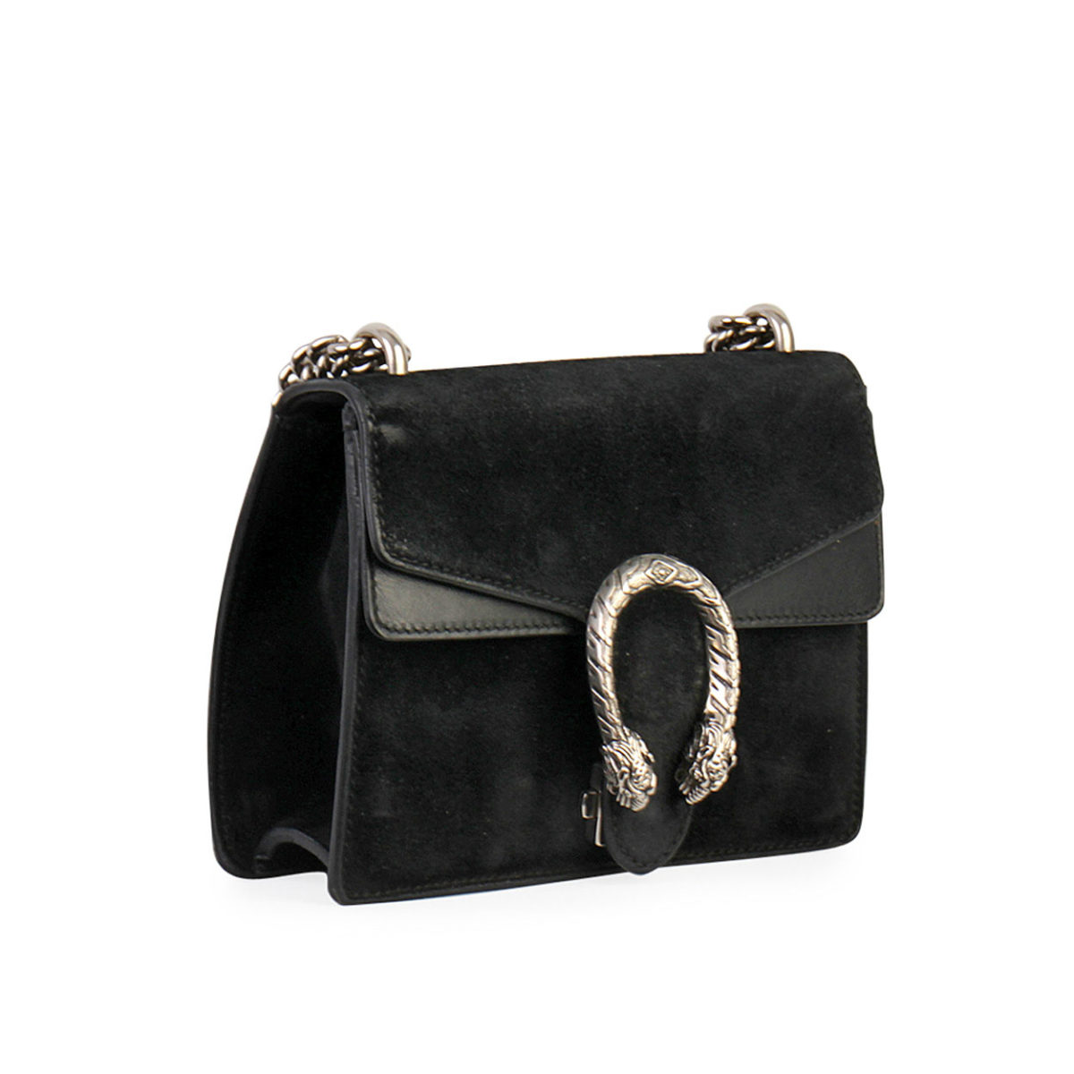 GUCCI Suede Mini Dionysus Bag Black | Luxity