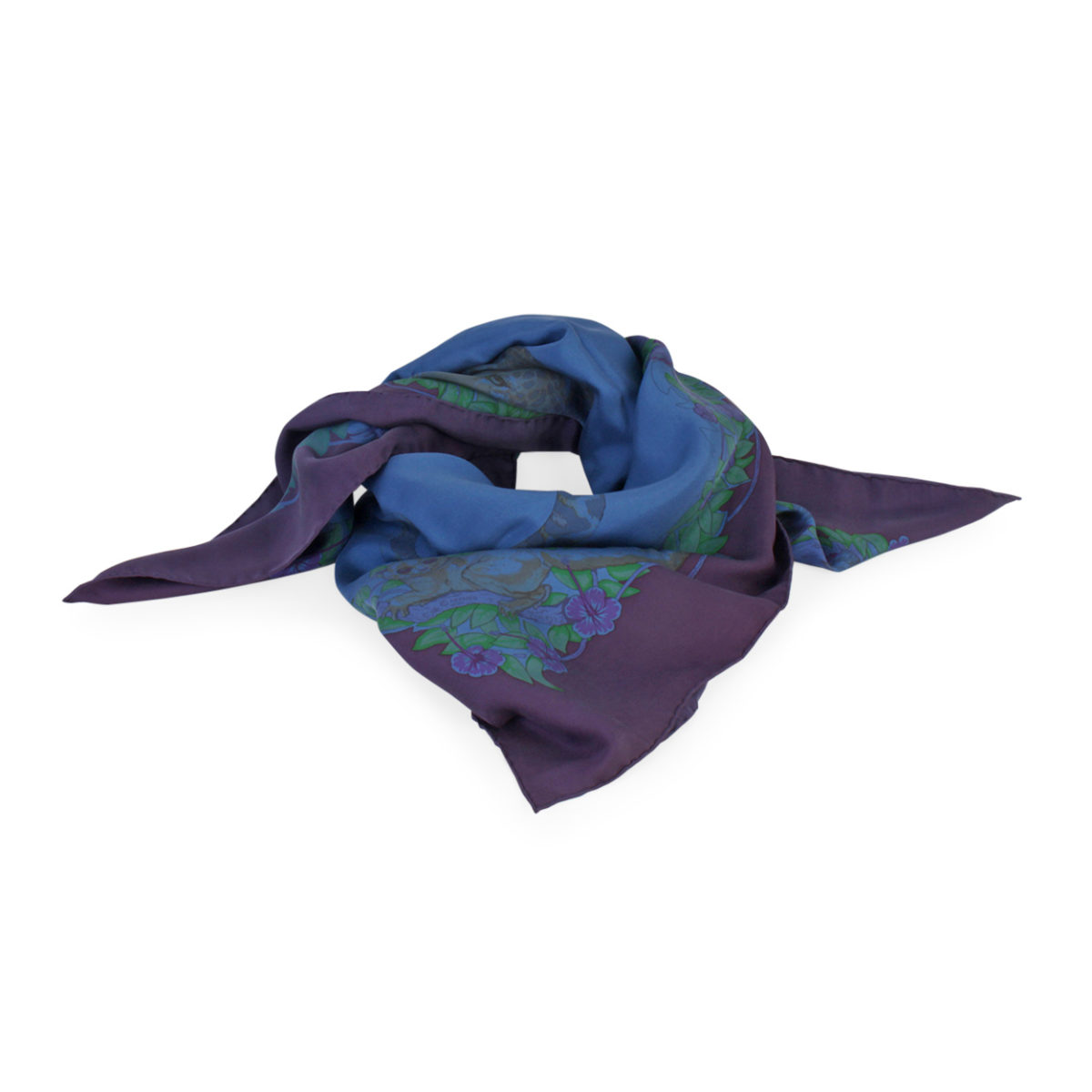 hermes blue scarf