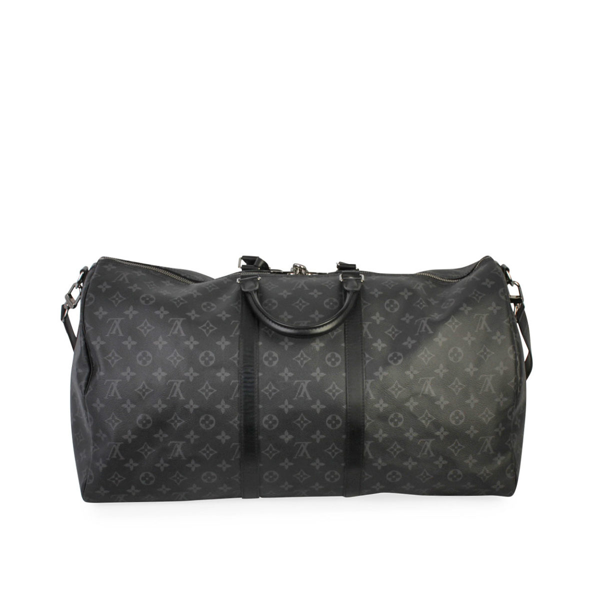 LOUIS VUITTON Monogram Eclipse Keepall Bandouliere 55 | Luxity