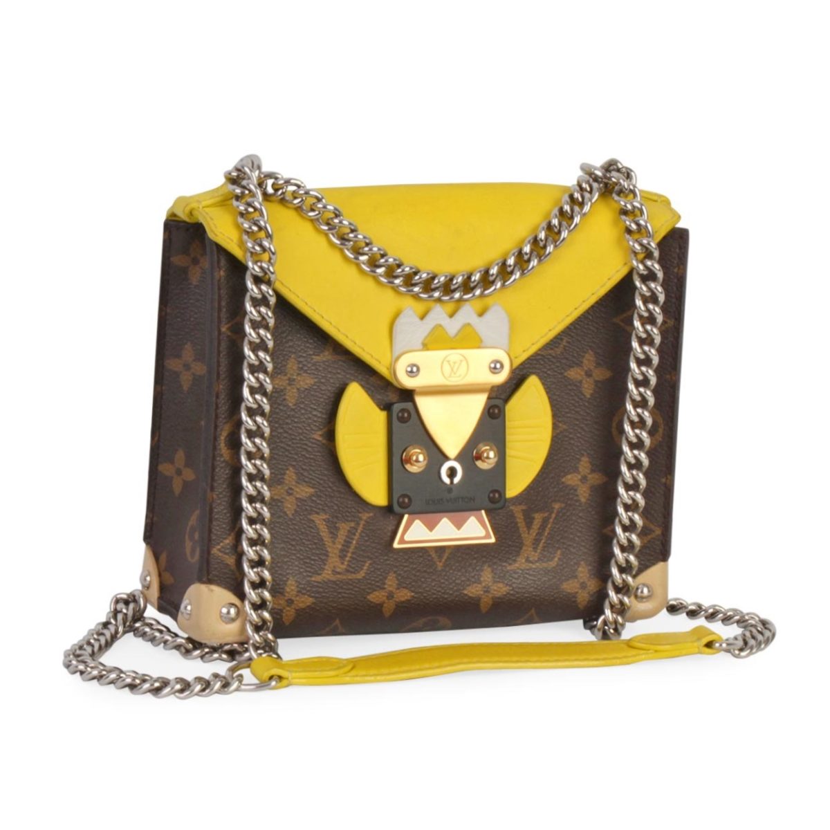 LOUIS VUITTON Monogram Tribal Mask Sliding Chain PM - Limited Edition | Luxity