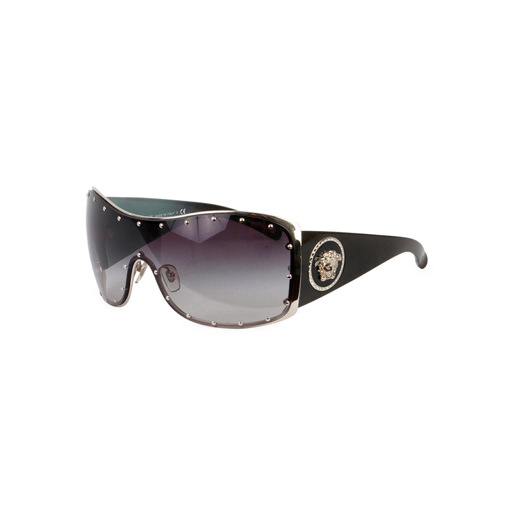 VERSACE Sunglasses MOD 2129 B Silver/Black | Luxity