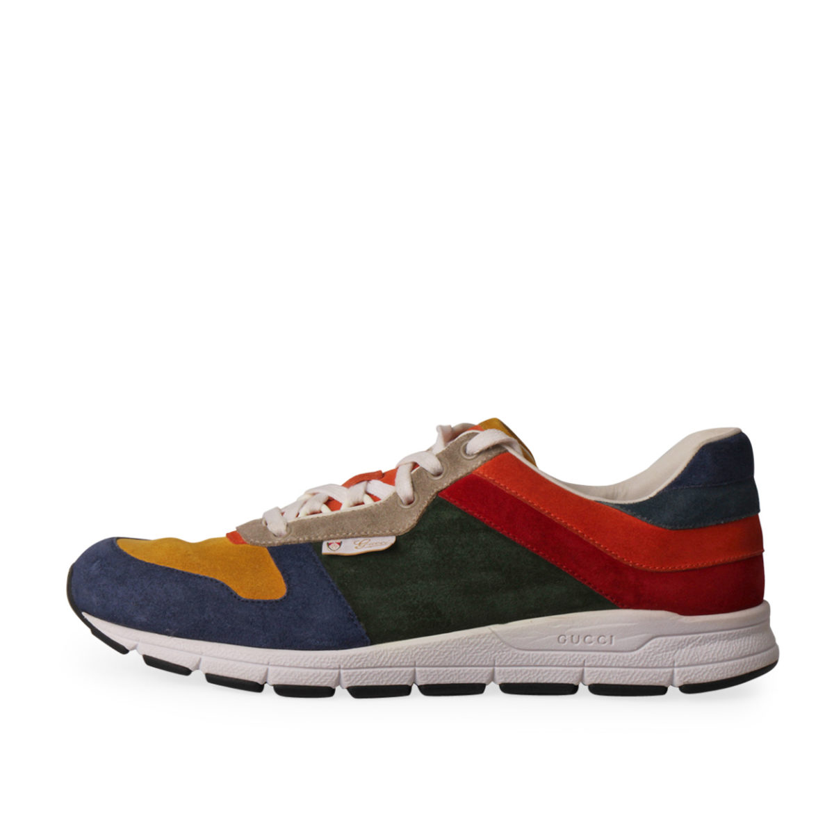 GUCCI Suede Running Sneakers Multicolor - S: 42 (8) | Luxity