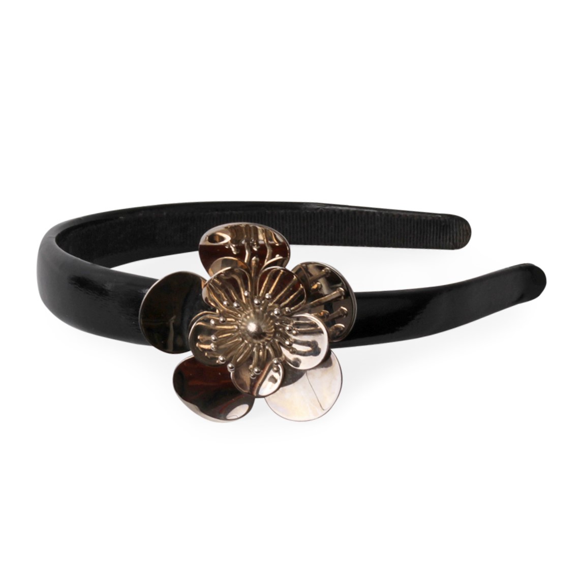MIU MIU Flower Headband Black | Luxity