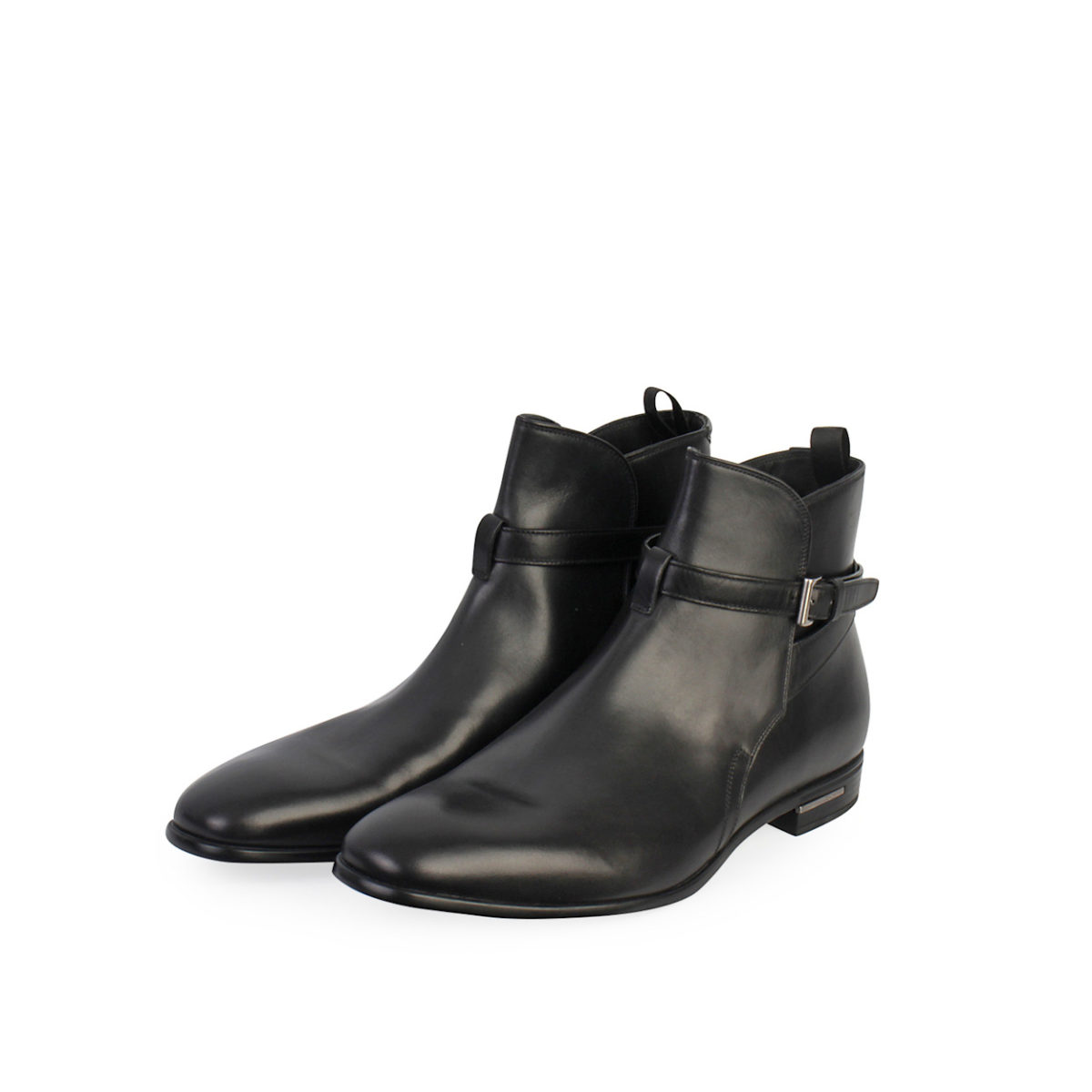 PRADA Leather Chelsea Boots Black - S: 43 (9) - NEW | Luxity