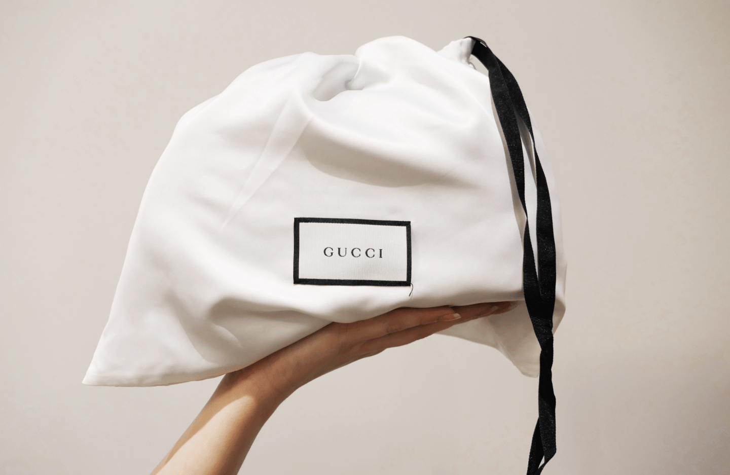 White Gucci Dust bag