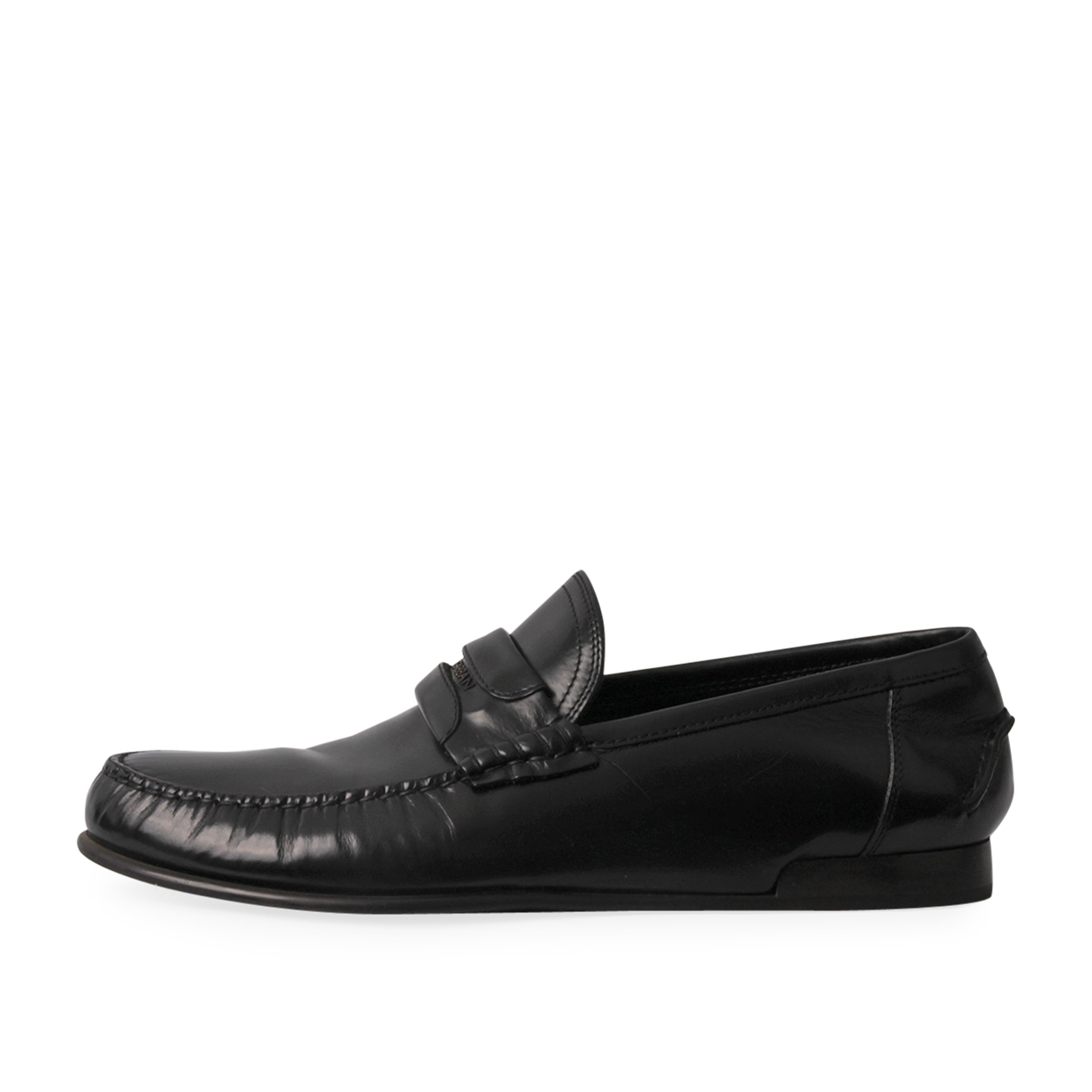 DOLCE & GABBANA Leather Loafers Black - S: 39 (6) | Luxity