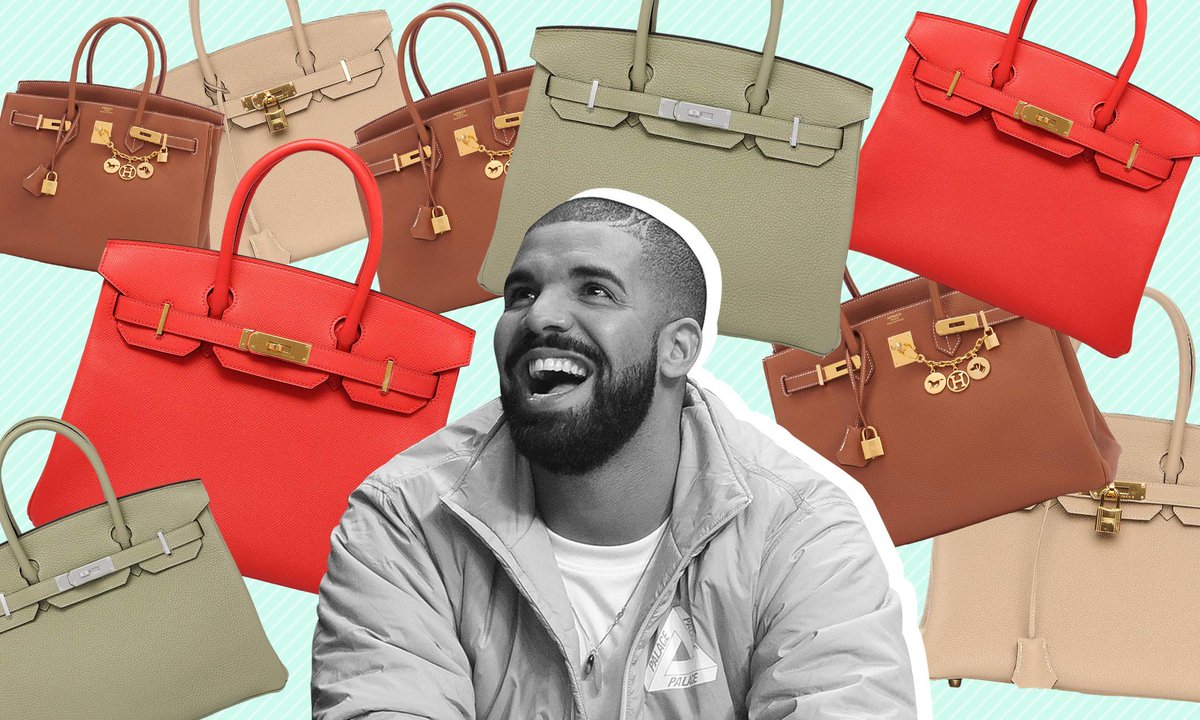 Drake collection of Birkin bags