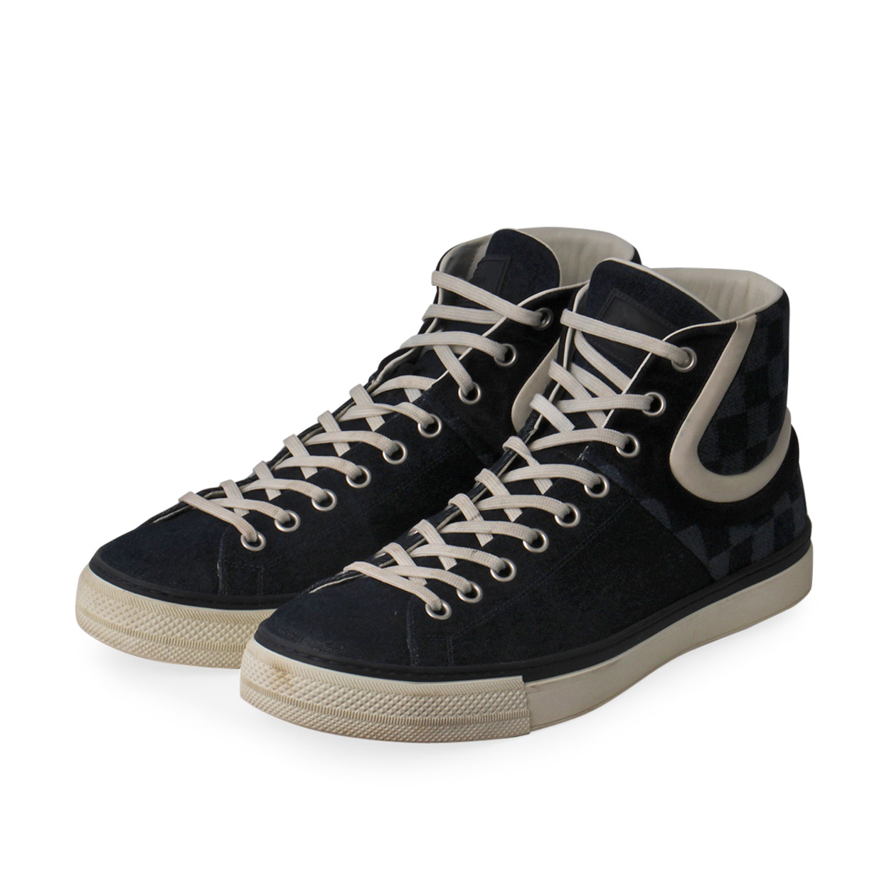 LOUIS VUITTON Denim Sprinter Sneakers Blue - S: 44 (9.5) | Luxity