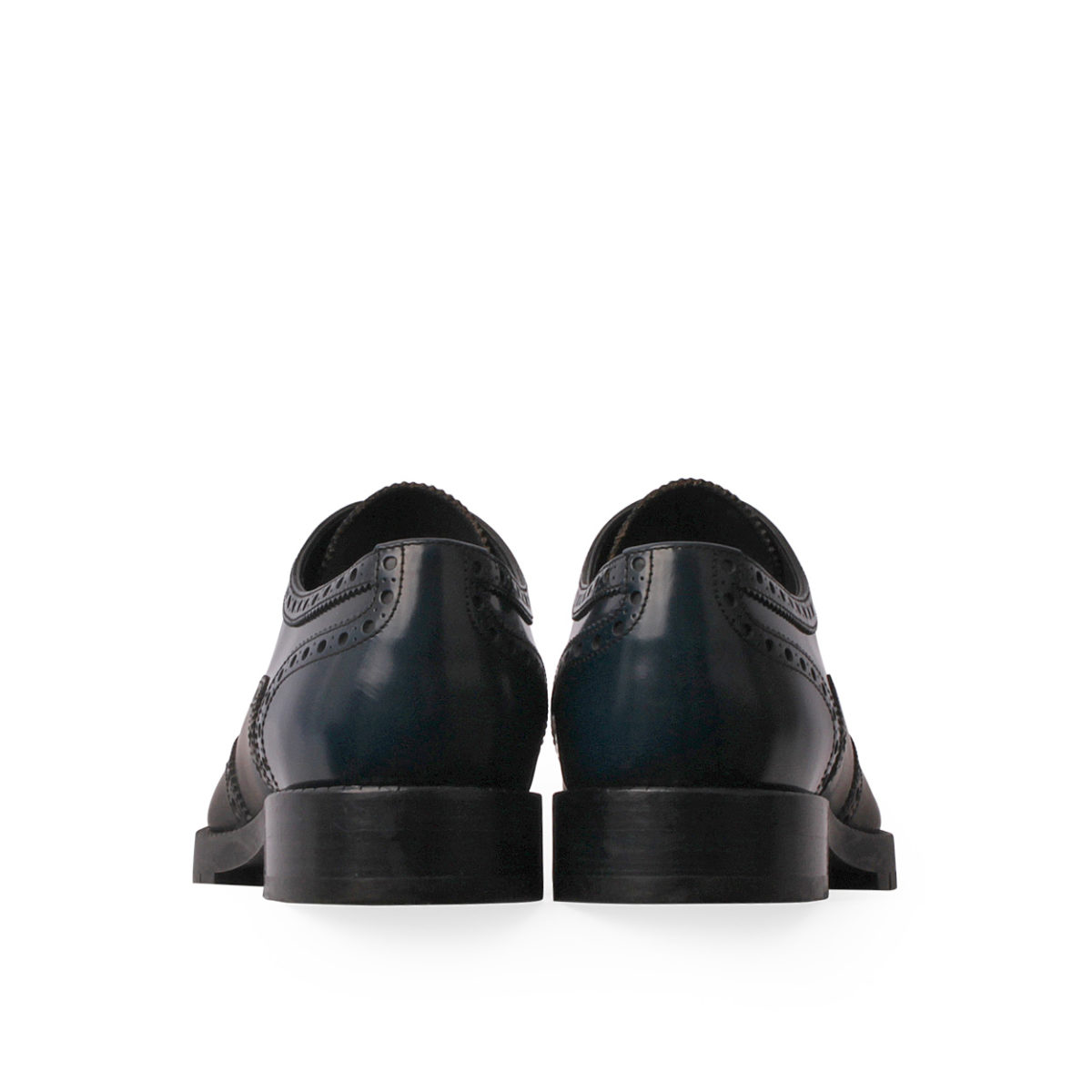 LOUIS VUITTON Leather Voltaire Derby Shoes Black/Blue - S: 43 (9) | Luxity