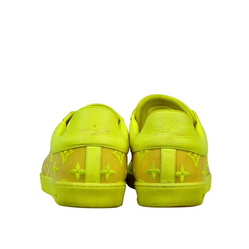 Sell Louis Vuitton Men's Luxembourg Tattoo Neon Yellow Sneakers