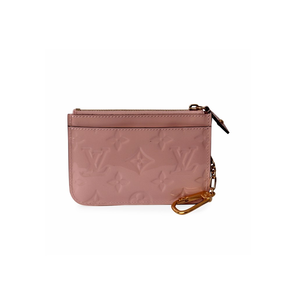 LOUIS VUITTON Vernis Key Pouch Baby Pink - NEW | Luxity