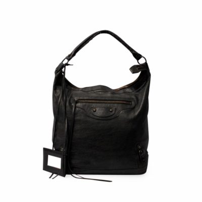 Product BALENCIAGA Leather Motor City Bag Black