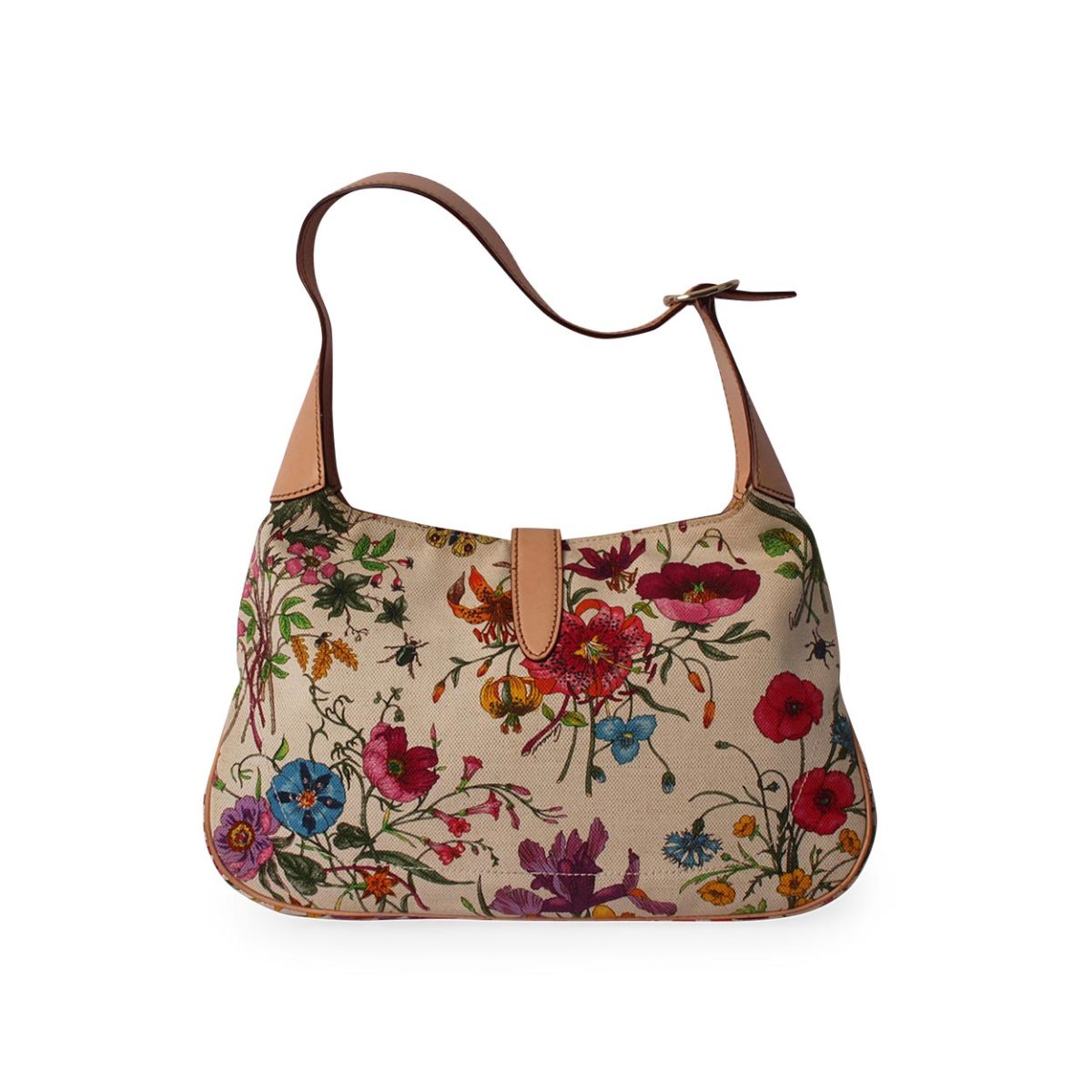 GUCCI Jackie O Bouvier Hobo Floral | Luxity