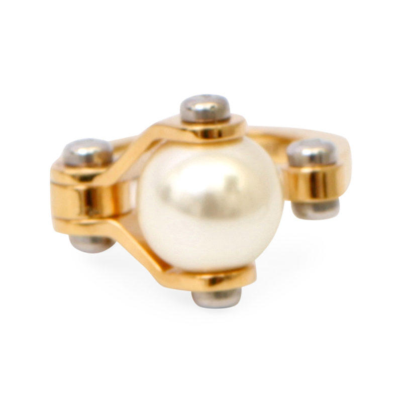 LOUIS VUITTON Speedy Pearl Ring Gold Tone | Luxity