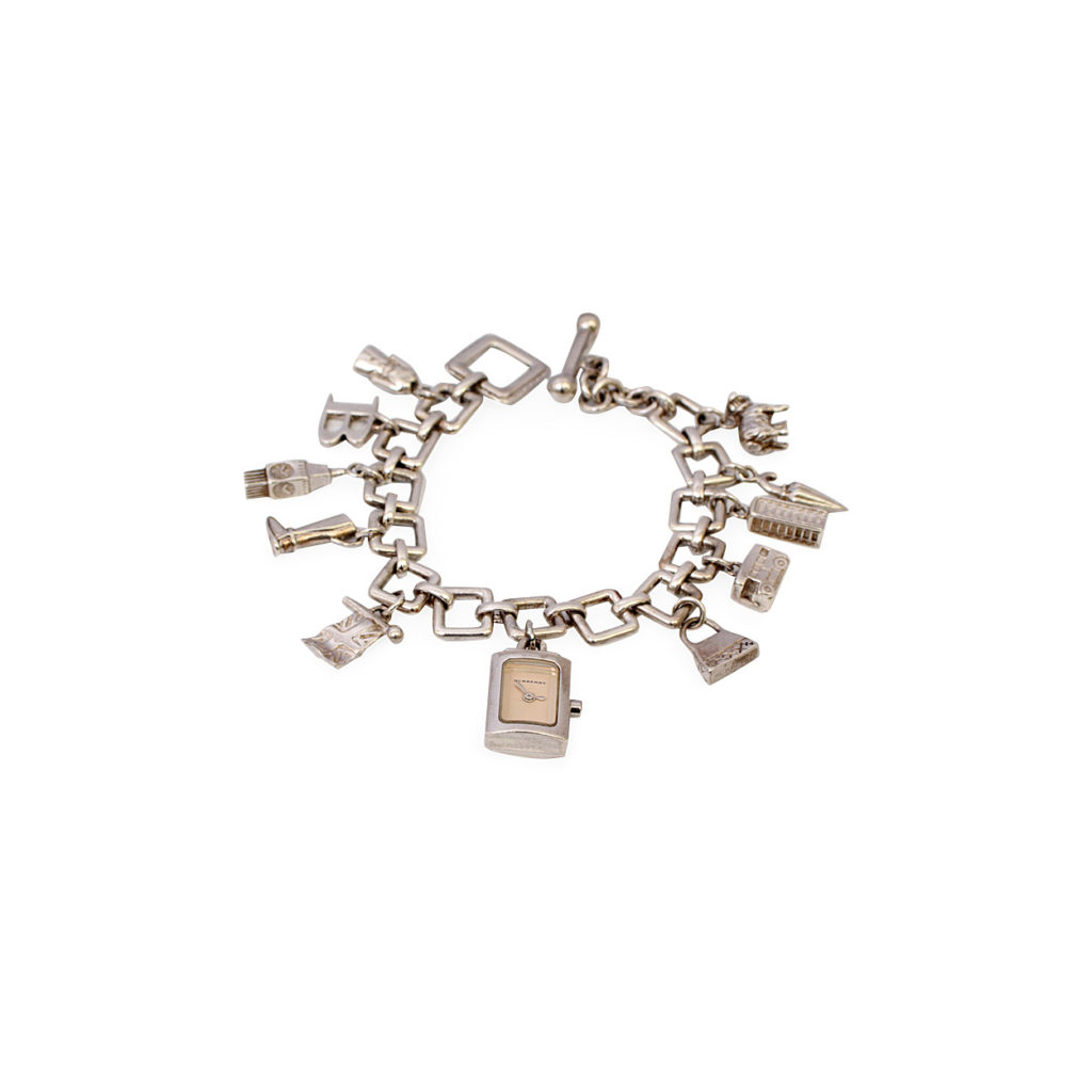 BURBERRY Charm Bracelet Watch Silver | Luxity