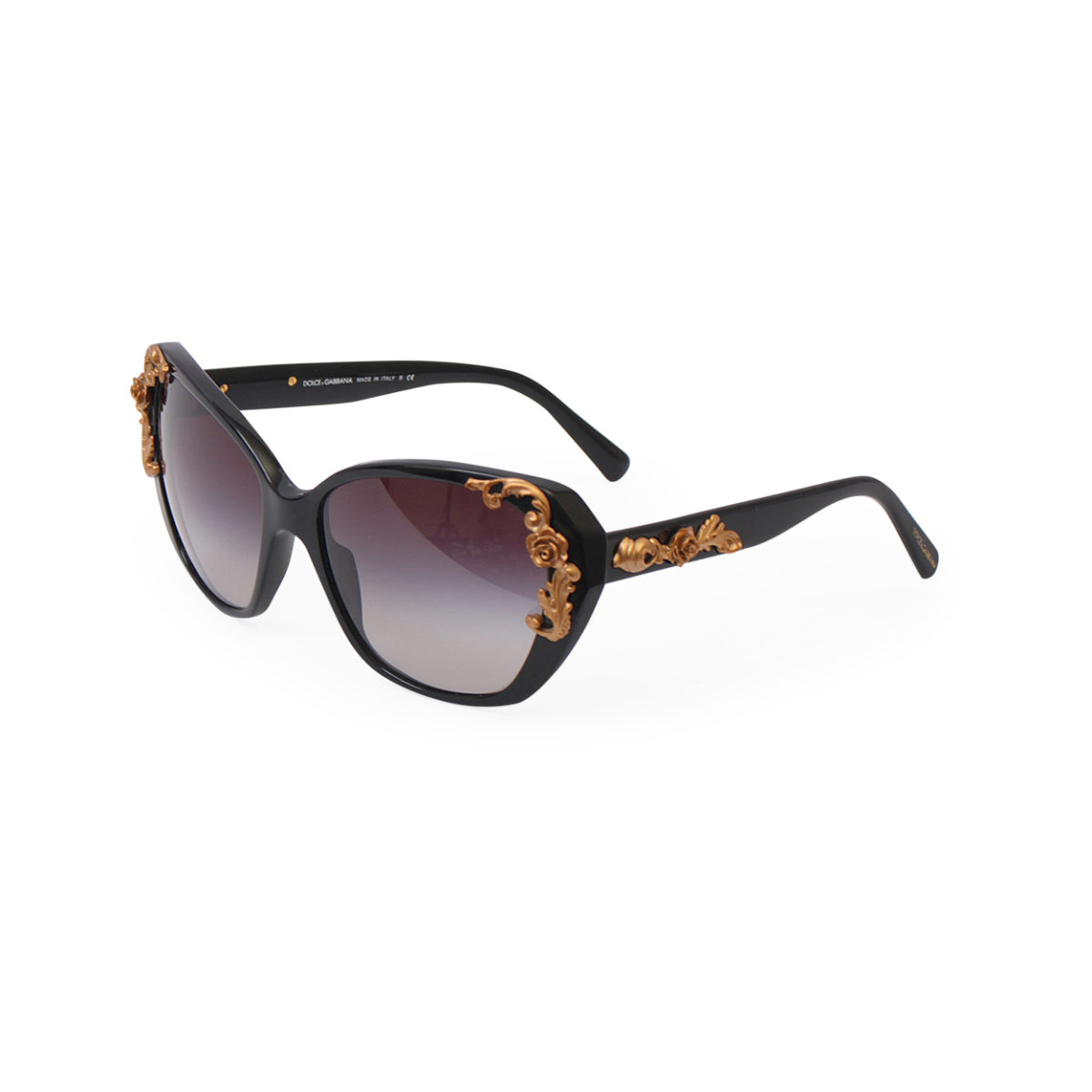 DOLCE & GABBANA Rose Sunglasses DG 4167 Black | Luxity