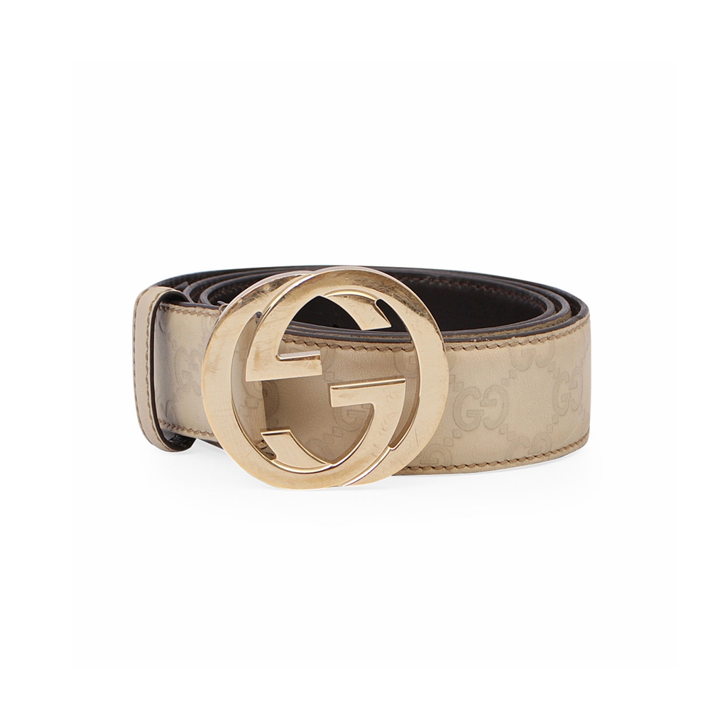 ivory gucci belt