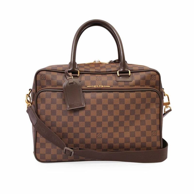 Louis Vuitton Icare Damier Ebene Briefcase Bag Brown