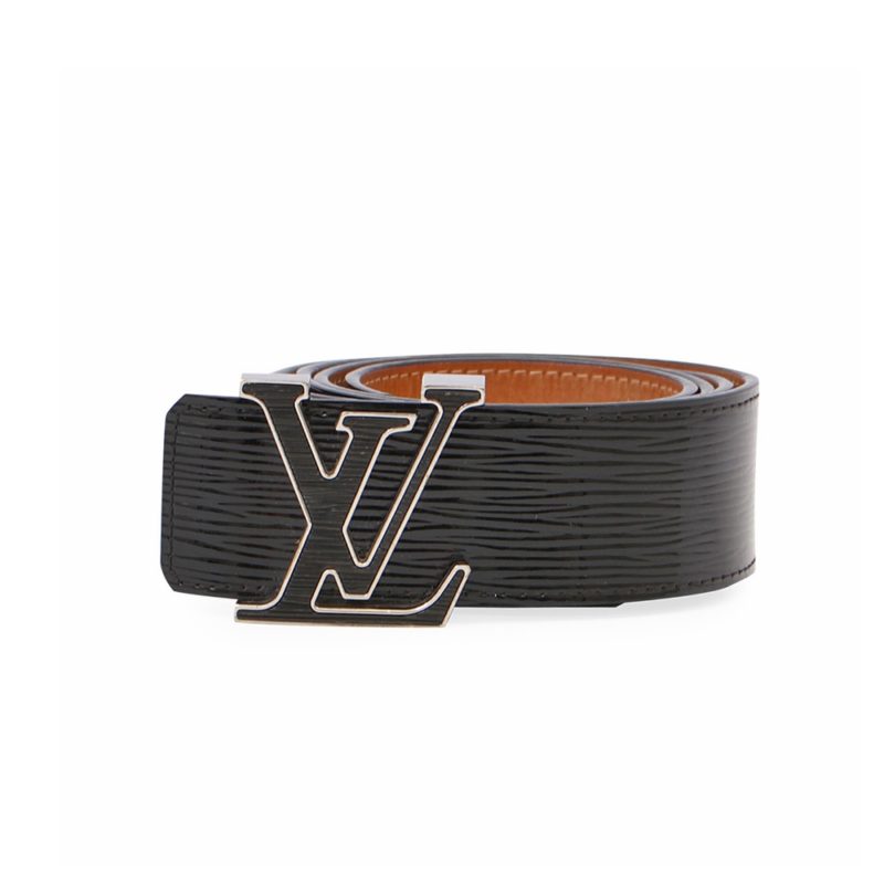 Vuitton Wide Black Patent Epi Belt W/Box