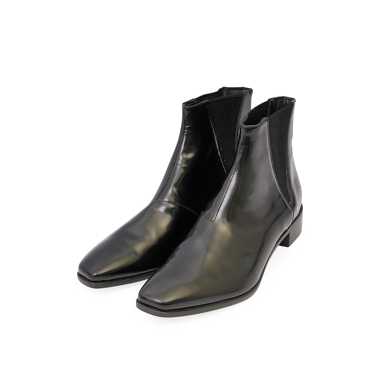 PRADA Patent Leather Chelsea Boots Black - S: 37 (4) | Luxity