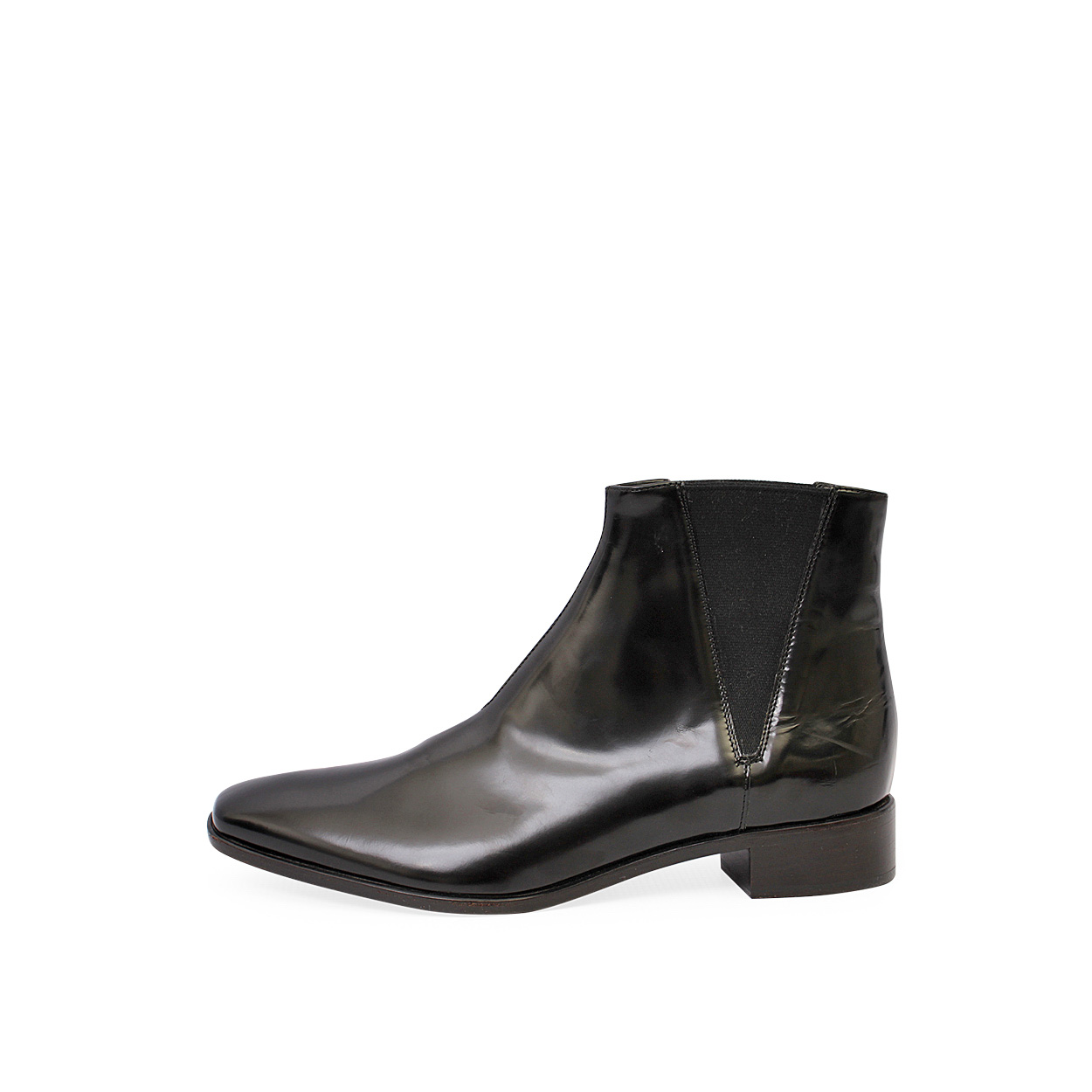 PRADA Patent Leather Chelsea Boots Black - S: 37 (4) | Luxity