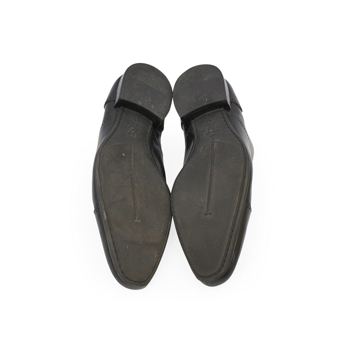 LOUIS VUITTON Leather Derby Shoes Black - S: 43 (9) | Luxity