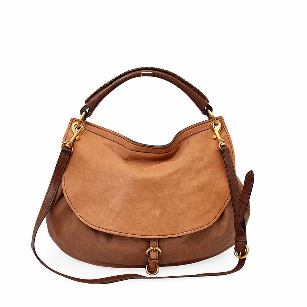 MIU MIU Lambskin Leather Flap Bag Tan | Luxity