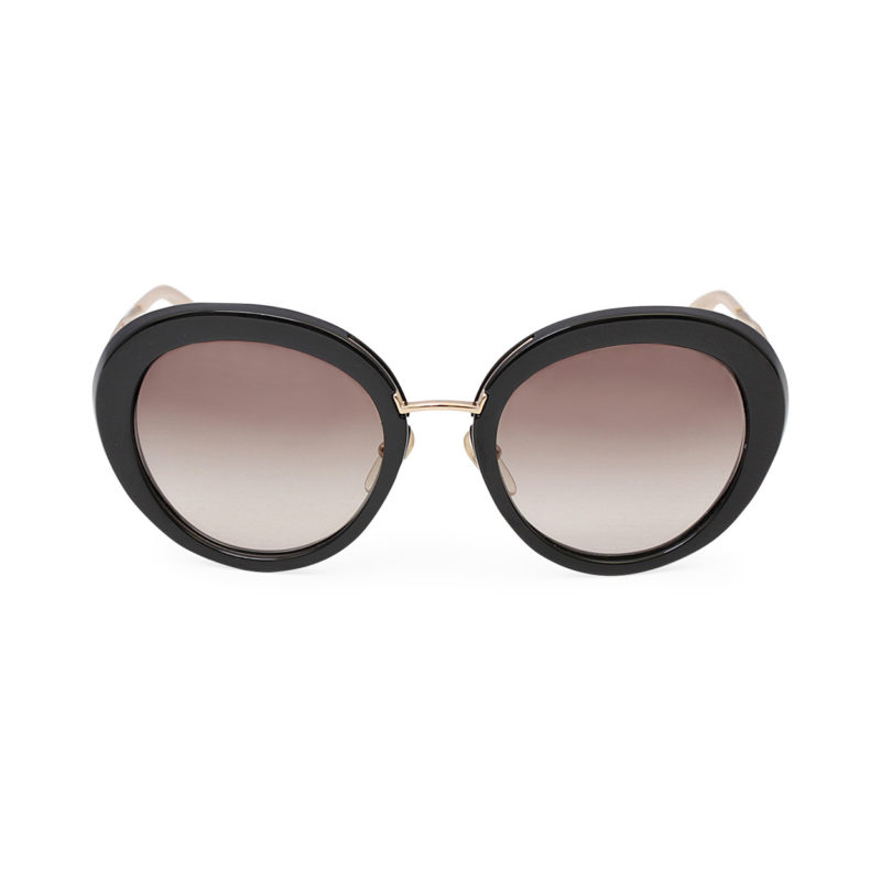 PRADA Round Sunglasses SPR 16 Q Black | Luxity