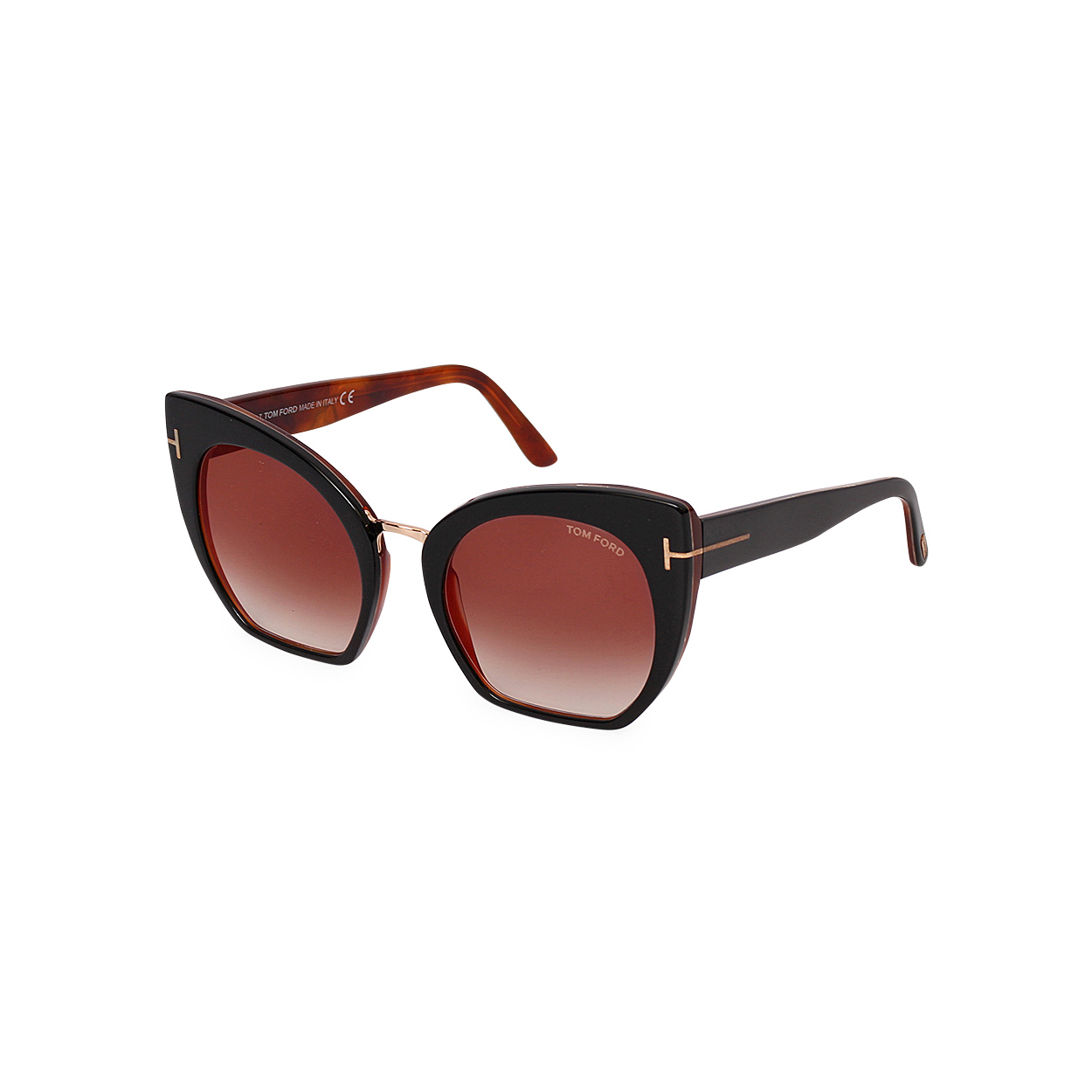 TOM FORD Samantha-02 Sunglasses TF553 Black/Brown | Luxity