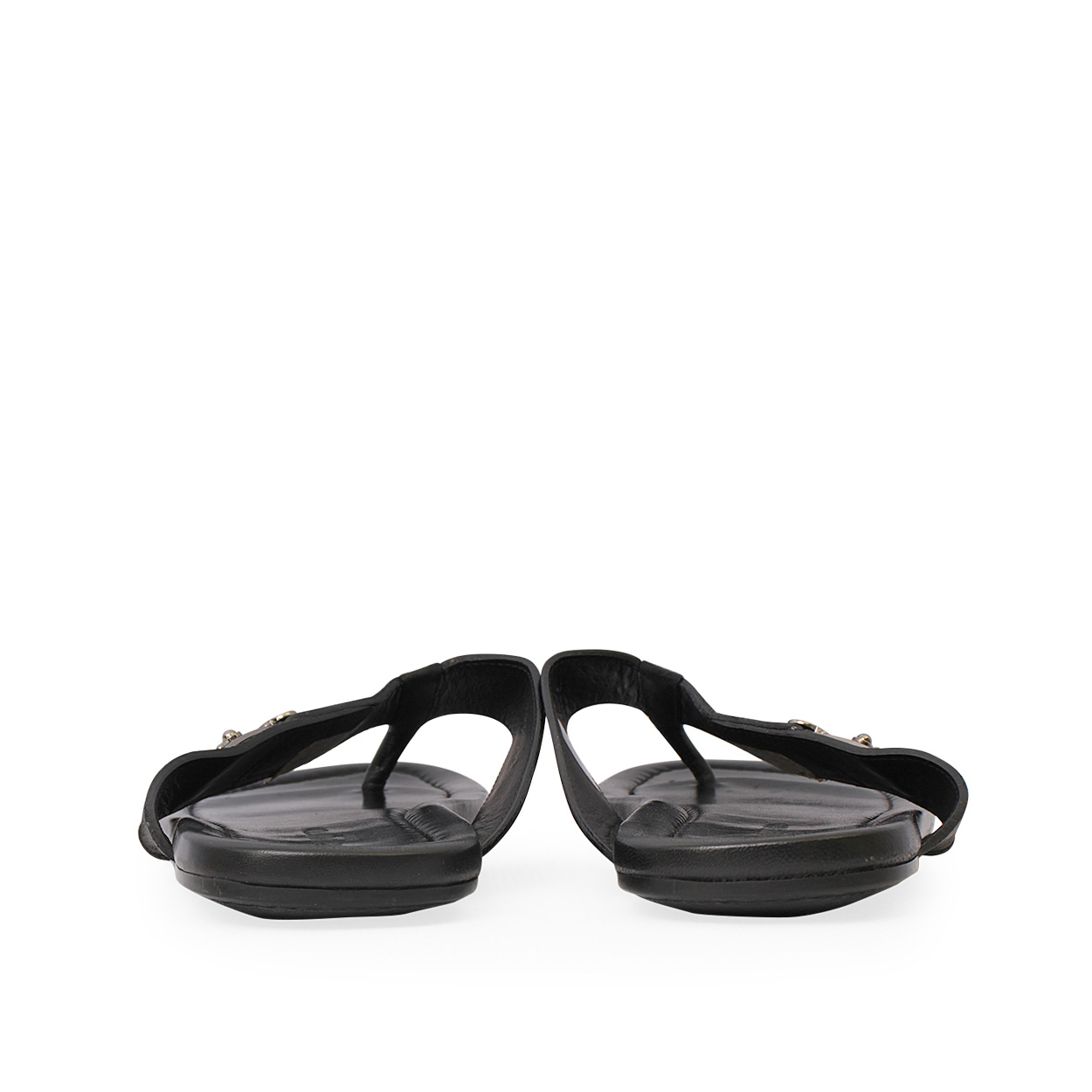 LOUIS VUITTON Leather Thongs Black - S: 46 (11) | Luxity