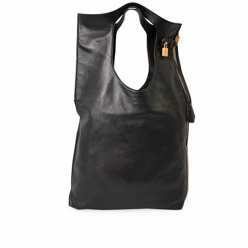TOM FORD Leather Large Alix Hobo Black | Luxity