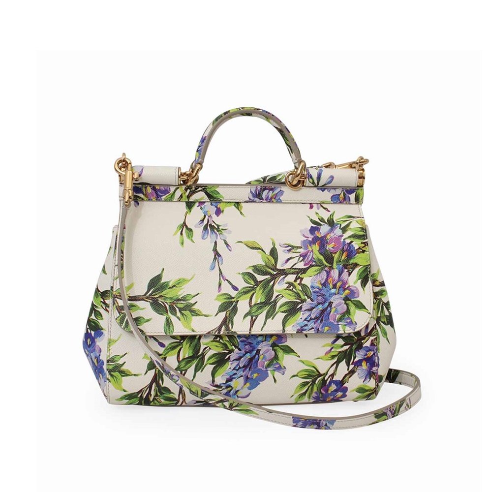 DOLCE & GABBANA Dauphine Miss Sicily Medium Bag Floral | Luxity