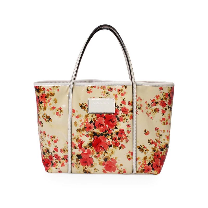 DOLCE & GABBANA Patent Floral Miss Escape Tote | Luxity