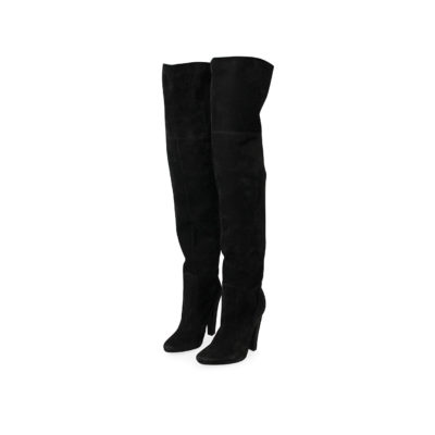 Product JIMMY CHOO Suede Over The Knee Boots Black - S: 39 (6)