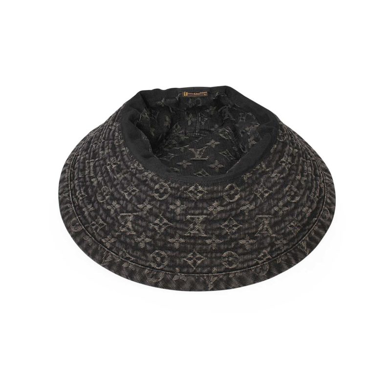 Louis Vuitton Bucket Hat Black - For Sale on 1stDibs  fake lv bucket hat, authentic  louis vuitton bucket hat, black louis vuitton hat