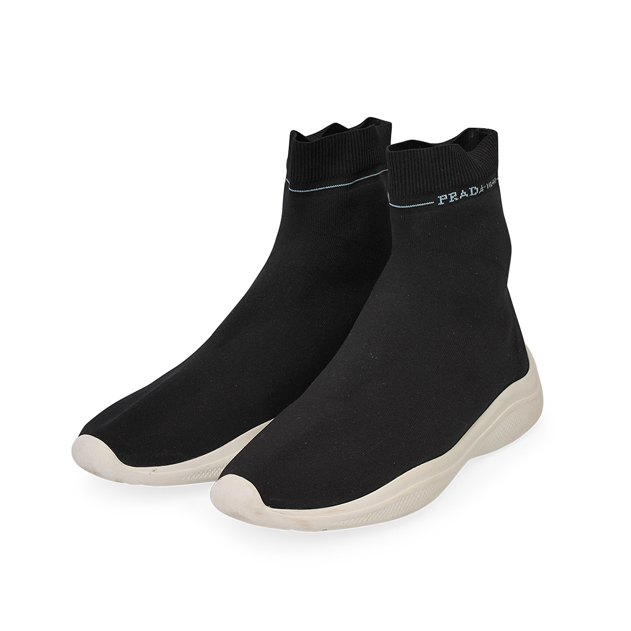 PRADA Knit Sock Sneakers Black - S: 38 (5) | Luxity