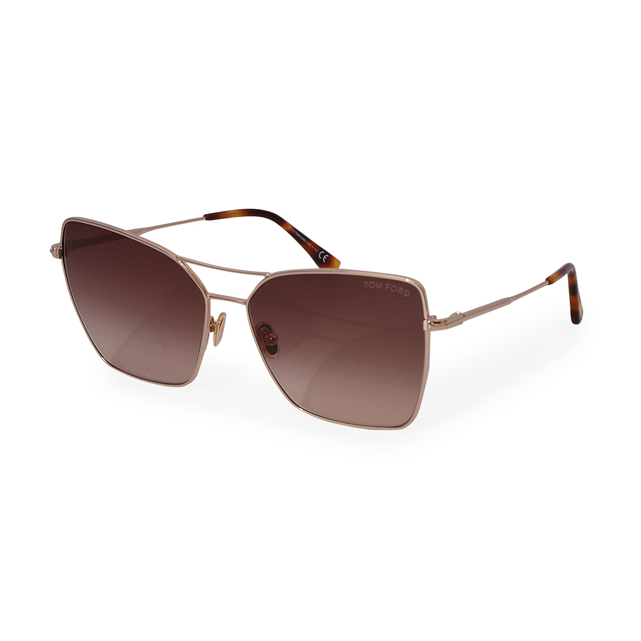 TOM FORD Sye Sunglasses TF738 28F Brown | Luxity