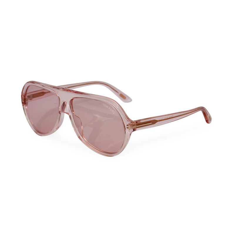 TOM FORD Thomas Sunglasses TF732 Transparent Pink - NEW | Luxity