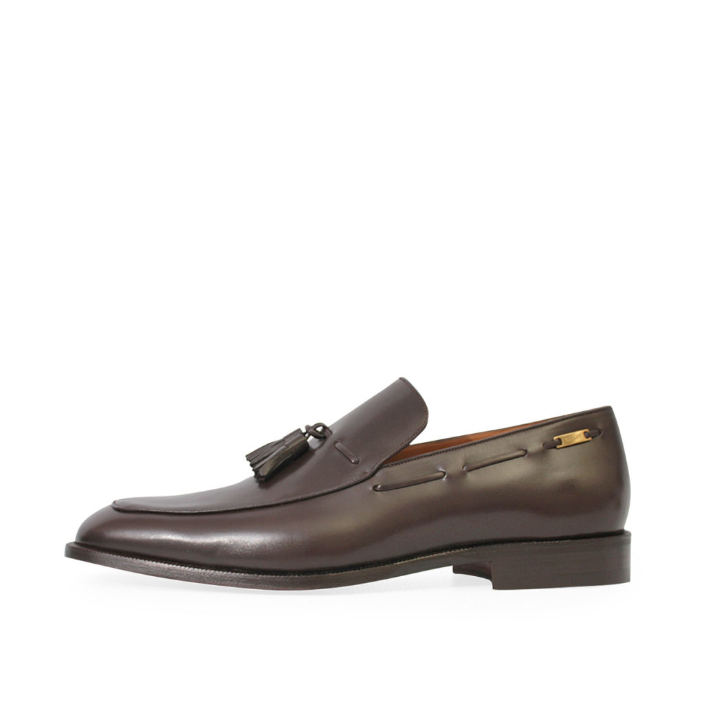 BALLY Leather Tassel Penny Loafers Brown - S: 42 (8) - NEW | Luxity