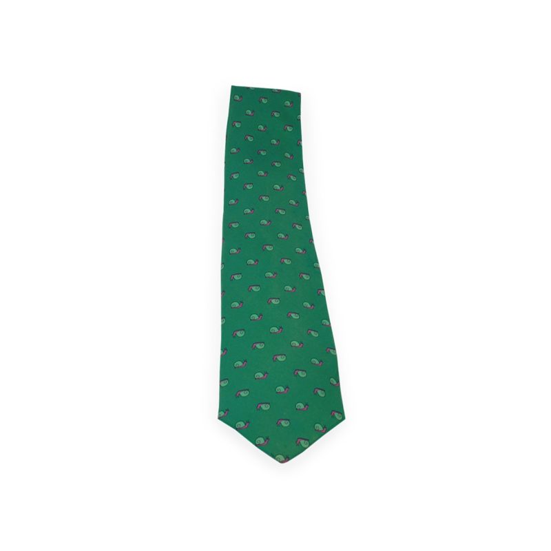 hermes green tie