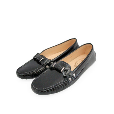 Product TOD'S Patent Braided Loafers Black - S: 38.5 (5.5)