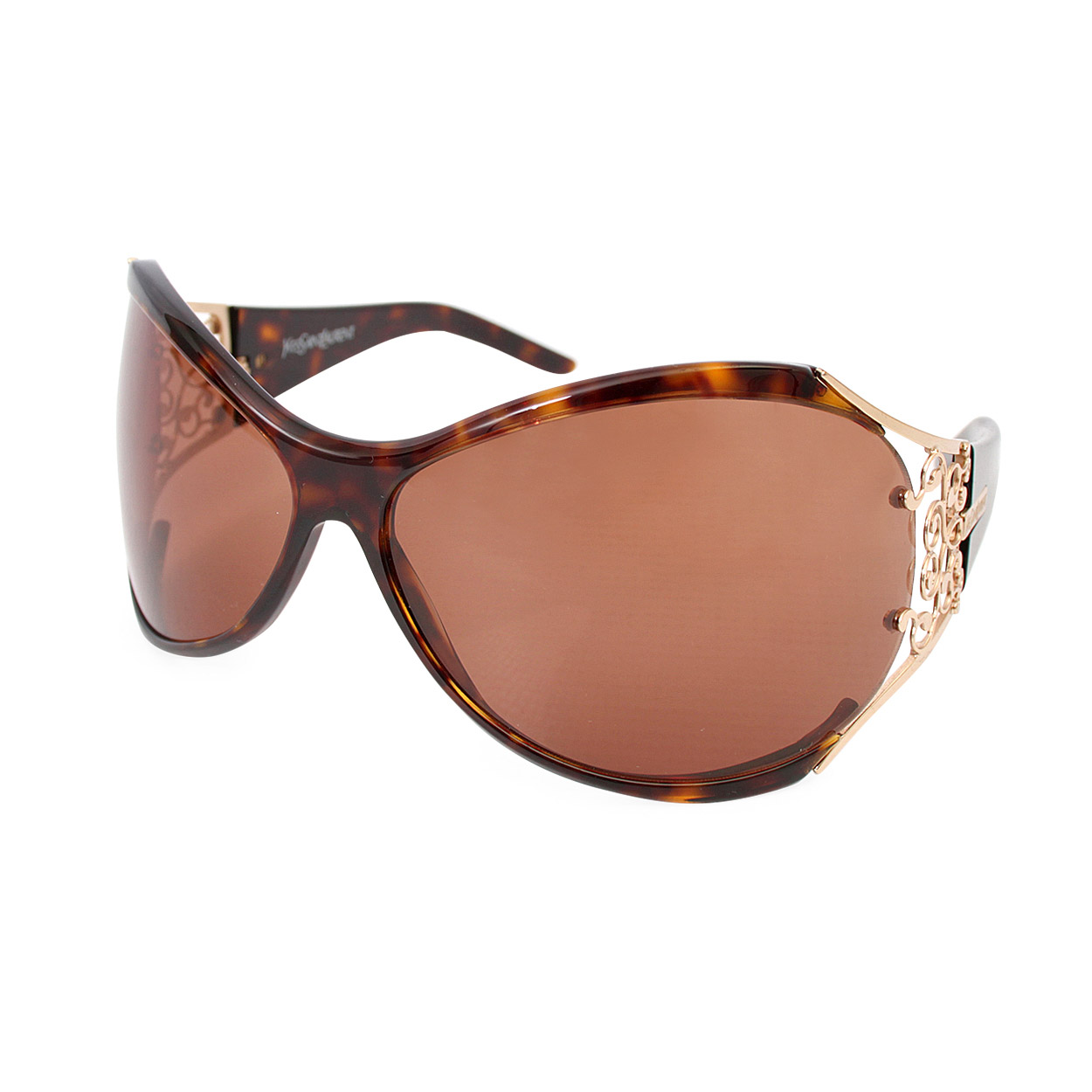 Yves Saint Laurent Sunglasses Ysl 6142s Brown Luxity 