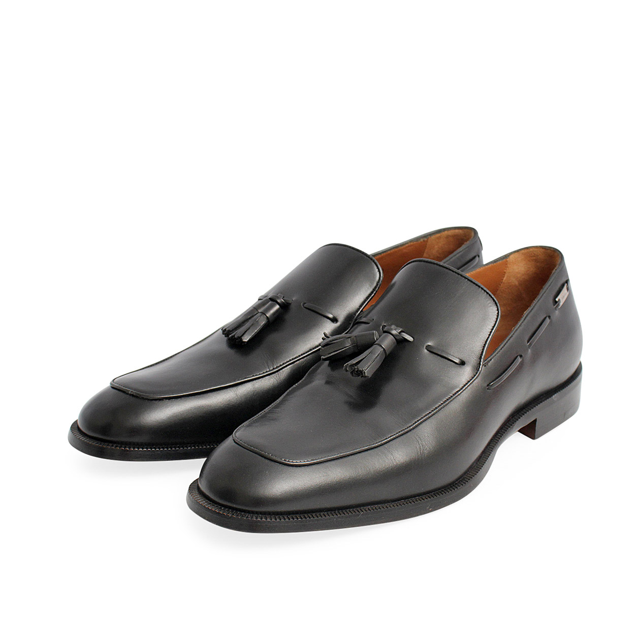 BALLY Leather Tassel Penny Loafers Black - S: 42 (8) - NEW | Luxity