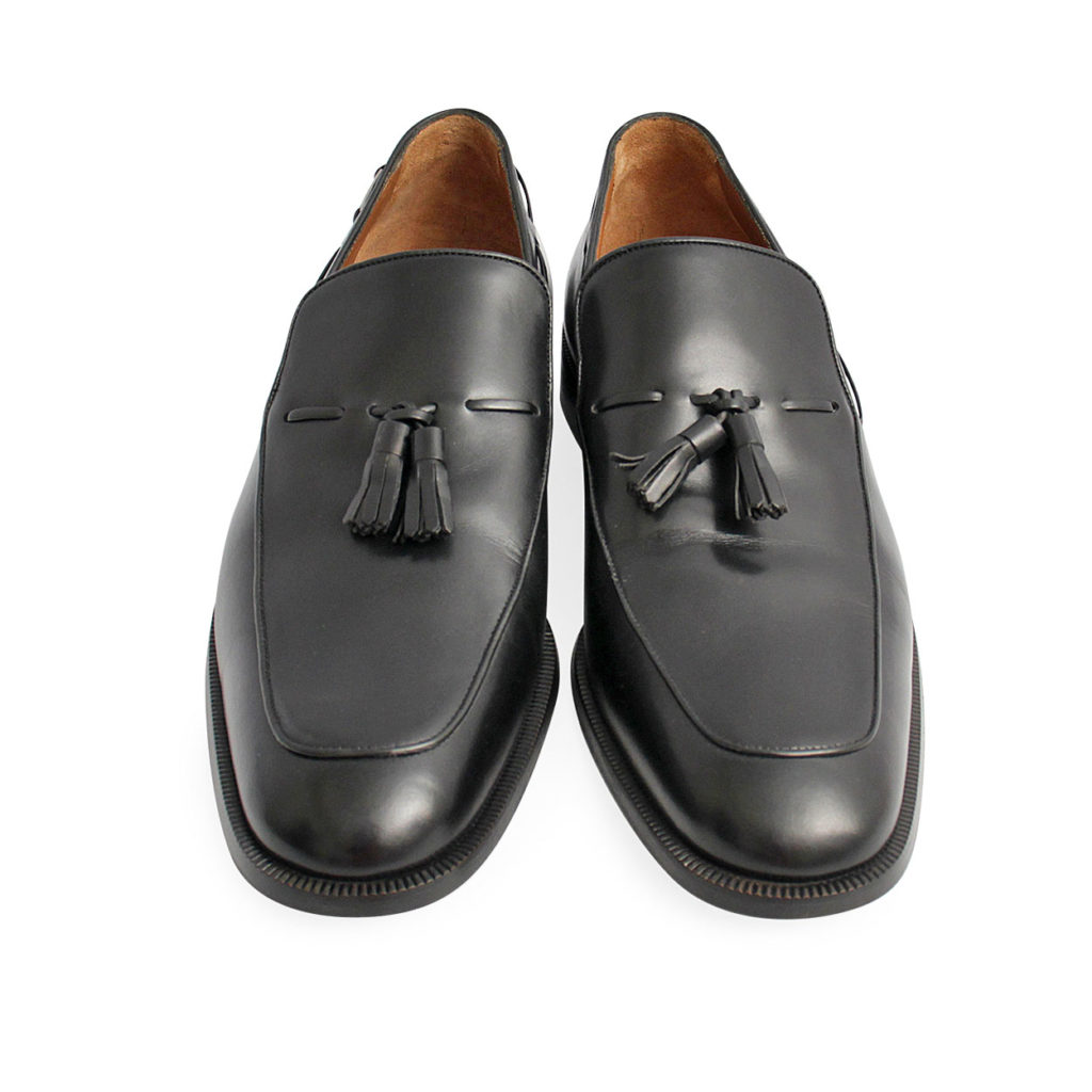 BALLY Leather Tassel Penny Loafers Black - S: 42 (8) - NEW | Luxity