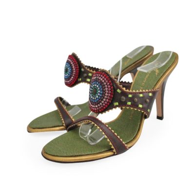 Product GIUSEPPE ZANOTTI Leather Embellished Sandals Multicolour - S: 39 (6)