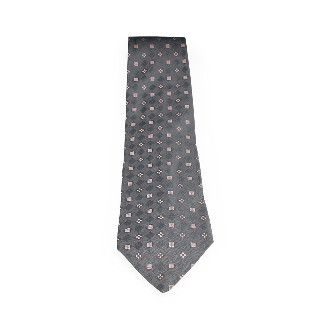 GIVENCHY Logo Silk Tie Grey/Pink | Luxity