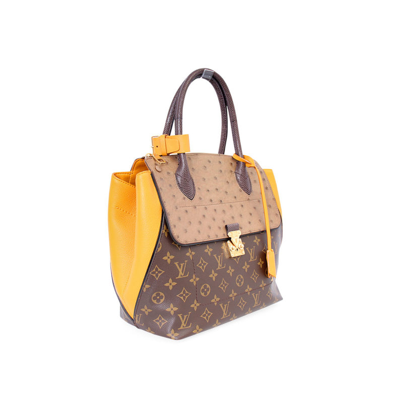 Sold at Auction: Louis Vuitton, Louis Vuitton - Exotique Monogram Ostrich  Python Majestueux - MM Bag